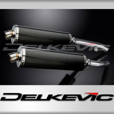 YAMAHA FJR1300 2001-2005 450mm OVAL CARBON BSAU SILENCER EXHAUST KIT