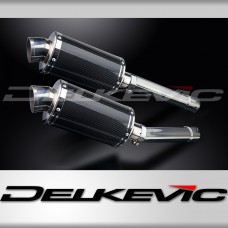 HONDA CBR1100XX BLACKBIRD 96-09 225mm OVAL CARBON SILENCER EXHAUST KIT