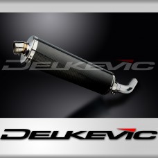 HONDA VFR800F 2014-2019 450mm OVAL CARBON BSAU SILENCER EXHAUST KIT