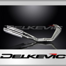 Yamaha FJ1200 1TX 1986-1987 Full Exhaust 4-2 350mm Round Stainless Silencers