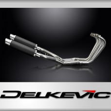 Yamaha FJ1200 1TX 1986-1987 Full Exhaust 4-2 350mm Round Carbon Silencers