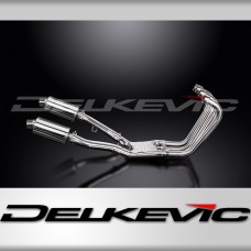 YAMAHA FJ1200 3CV 1988-90 FULL 4-2 EXHAUST 225mm STAINLESS OVAL SILENCERS