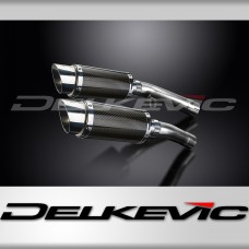 YAMAHA FJ1100 FJ1200 1984-1987 200mm ROUND CARBON  SILENCER EXHAUST KIT