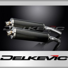 YAMAHA FJ1100 FJ1200 1984-1987 450mm OVAL CARBON BSAU SILENCER EXHAUST KIT