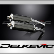 YAMAHA FJ1100 FJ1200 1984-1987 350mm OVAL CARBON BSAU SILENCER EXHAUST KIT