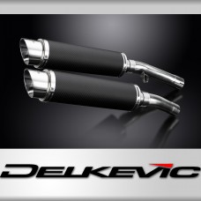 YAMAHA FJ1100 FJ1200 84-87 350mm CARBON ROUND BSAU SILENCER EXHAUST KIT