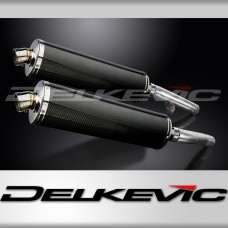 YAMAHA FJ1200 (3CV) 1988-1990 450mm OVAL CARBON BSAU SILENCER EXHAUST KIT