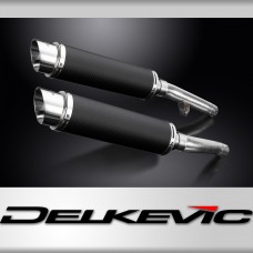 YAMAHA FJ1200 (3CV) 1988-1990 350mm CARBON ROUND BSAU SILENCER EXHAUST KIT