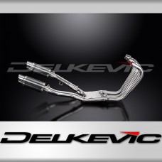 YAMAHA FJ1200 3XW 1991-96 FULL EXHAUST SYSTEM 200mm CARBON ROUND SILENCERS