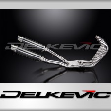 YAMAHA FJ1200 3XW 1991-96 FULL EXHAUST SYSTEM 350mm CARBON ROUND SILENCERS