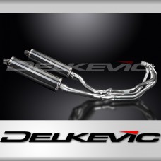 YAMAHA XJ600 DIVERSION 1992-04 FULL EXHAUST 450mm CARBON OVAL BSAU SILENCERS