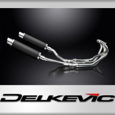 YAMAHA XJ600 DIVERSION 1992-04 FULL EXHAUST 350mm CARBON ROUND BSAU SILENCERS