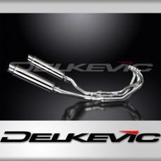 YAMAHA XJ600 DIVERSION 1992-04 FULL EXHAUST 350mm STAINLESS ROUND BSAU SILENCERS