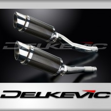 YAMAHA XJ600N XJ600S DIVERSION 92-04 200mm ROUND CARBON  SILENCER EXHAUST 
