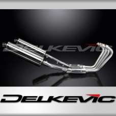 YAMAHA XJR1300 1998-06 FULL 4-2 EXHAUST SYSTEM 450mm STAINLESS OVAL SILENCERS