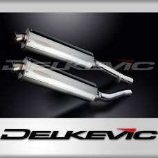 YAMAHA XJR1300 2004-2006 450mm OVAL STAINLESS BSAU SILENCER EXHAUST KIT