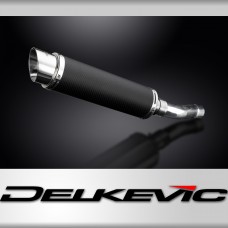 YAMAHA XJR1300 2007-2014 350mm ROUND CARBON BSAU SILENCER EXHAUST KIT