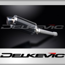 YAMAHA FZS1000 FAZER 2000-2005 225mm OVAL CARBON SILENCER EXHAUST KIT