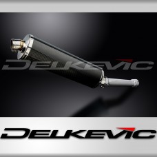 YAMAHA FZS1000 FAZER 2000-2005 450mm OVAL CARBON BSAU SILENCER EXHAUST KIT