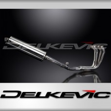 YAMAHA FZS600 FAZER 98-03 FULL EXHAUST SYSTEM 450mm STAINLESS OVAL BSAU SILENCER