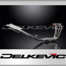 YAMAHA FZS600 FAZER 98-03 FULL EXHAUST SYSTEM 225mm STAINLESS OVAL SILENCER