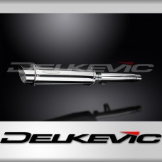 YAMAHA SR400 2014-2016 350mm ROUND STAINLESS BSAU SILENCER EXHAUST KIT