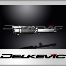 YAMAHA SR500 1978-1999 200mm ROUND CARBON  SILENCER EXHAUST KIT