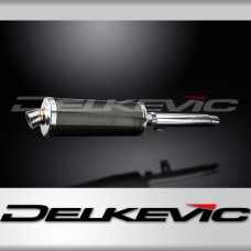 YAMAHA SR500 1978-1999 350mm OVAL CARBON BSAU SILENCER EXHAUST KIT