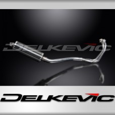 YAMAHA TDM850 91-01 FULL EXHAUST SYSTEM 350mm CARBON OVAL BSAU SILENCER