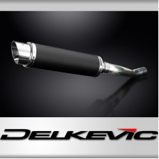YAMAHA TDM850 1991-2001 350mm ROUND CARBON BSAU SILENCER EXHAUST KIT