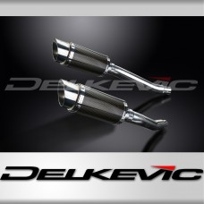 YAMAHA TDM900 2002-2013 200mm ROUND CARBON  SILENCER EXHAUST KIT