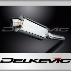 HONDA CBF600 S N 2004-2007 225mm OVAL STAINLESS SILENCER EXHAUST KIT