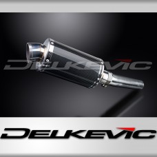 HONDA CBF600 S N 2004-2007 225mm 225mm OVAL CARBON SILENCER EXHAUST KIT