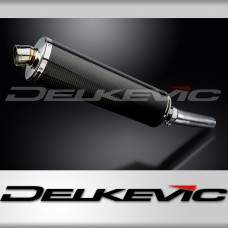 HONDA CBF600 S N 2004-2007 450mm OVAL CARBON BSAU SILENCER EXHAUST KIT