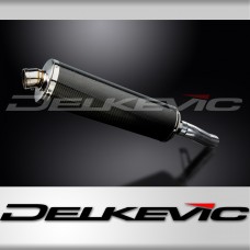 HONDA CBF600 S N ABS 2008-2012 450mm OVAL CARBON BSAU SILENCER EXHAUST KIT