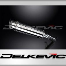 HONDA CBF600 S N ABS 2008-2012 350mm ROUND STAINLESS BSAU SILENCER EXHAUST KIT