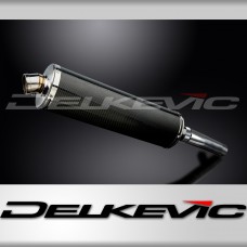 HONDA CBR600F 1987-1990 450mm OVAL CARBON BSAU SILENCER EXHAUST KIT