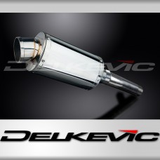 HONDA CBR600F 1987-1990 225mm OVAL STAINLESS SILENCER EXHAUST KIT