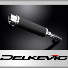 HONDA CBR600 FH FJ FK FL 87 88 89 90 350mm CARBON ROUND SILENCER EXHAUST KIT
