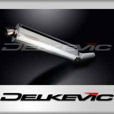 Honda CBR600F 1991-1998 Delkevic 450mm Oval Stainless Exhaust Silencer Can Kit