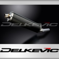 Honda CBR600F 1991-1998 Delkevic 450mm Oval Carbon Exhaust Silencer Can Kit