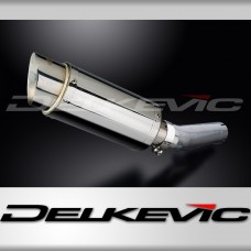 Honda CBR600F 1991-1998 Delkevic 200mm Round Stainless Exhaust Silencer Can Kit