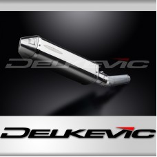 Honda CBR600F 1991-1998 Delkevic 320mm Tri-Oval Stainless Exhaust Silencer Kit