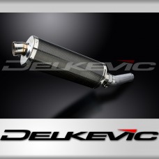 Honda CBR600F 1991-1998 Delkevic 350mm Oval Carbon Exhaust Silencer Can Kit