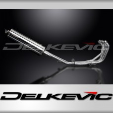 HONDA CBR600F 91-98 FULL 4-1 EXHAUST SYSTEM 450mm STAINLESS OVAL BSAU SILENCER