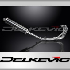 HONDA CBR600F 91-98 FULL 4-1 EXHAUST SYSTEM 450mm CARBON OVAL BSAU SILENCER