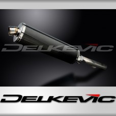 HONDA CBR600F 1999-2000 450mm OVAL CARBON BSAU SILENCER EXHAUST KIT