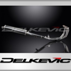 HONDA CBR600F 99-00 FULL 4-1 EXHAUST SYSTEM 450mm CARBON OVAL BSAU SILENCER