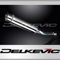 Honda CBR600F 2001-2006 350mm ROUND STAINLESS BSAU SILENCER EXHAUST KIT