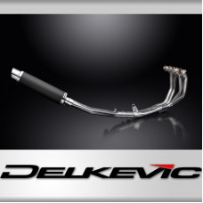 HONDA CBR600F 2001-2006 FULL EXHAUST SYSTEM 350mm CARBON ROUND SILENCER